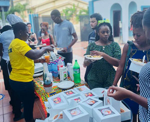 Students at the Ghana Juneteenth Celebration