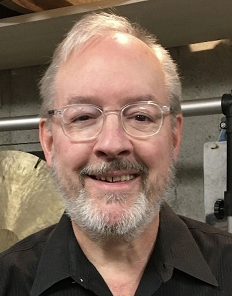 Percussion instructor Michael Faris