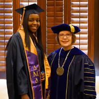 Pres Stroble with graduate