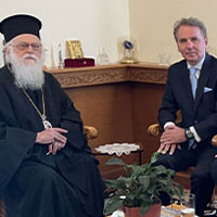 President Schuster and Archbishop Anastasios