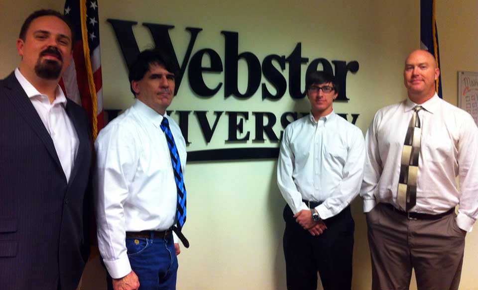 Michael Felix, William Eastburn, Nicholas Schlatter and Scott Gebers Space Students