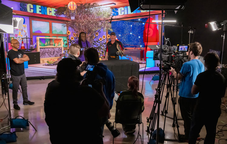 Webster students work on The Nine Network show 