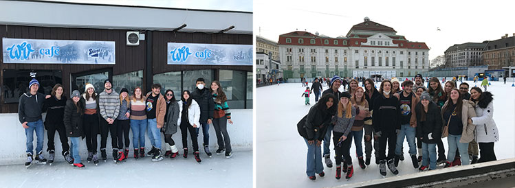 Webster Vienna Students at an Ice Skating Rink 