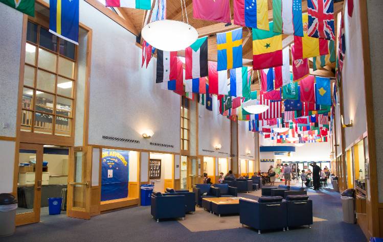University Center flags