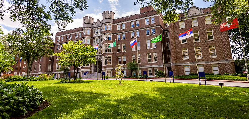 Webster Hall on the main campus in Webster Groves