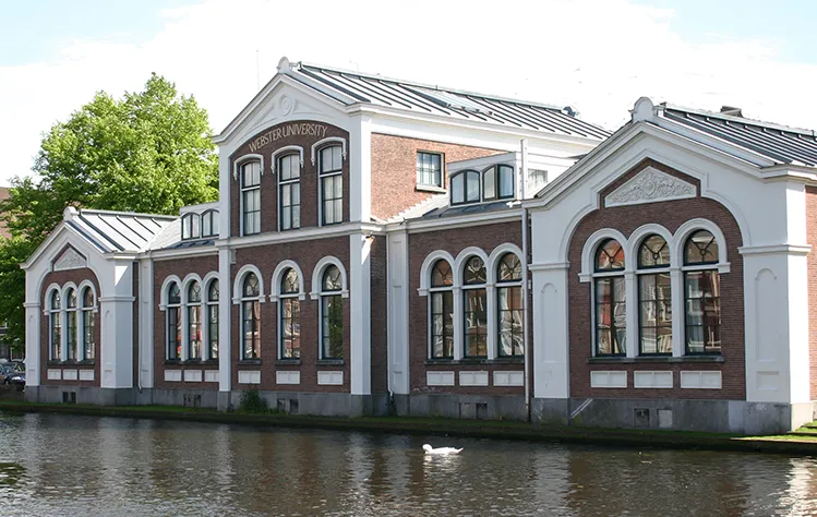 Exterior of Webster Leiden Campus