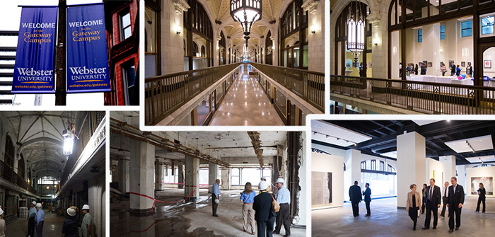 Arcade renovation The Arcade Building renovation completed in time for Webster classes to begin in 2016