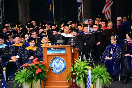 Jenifer Lewis wows the crowd at Commencement.