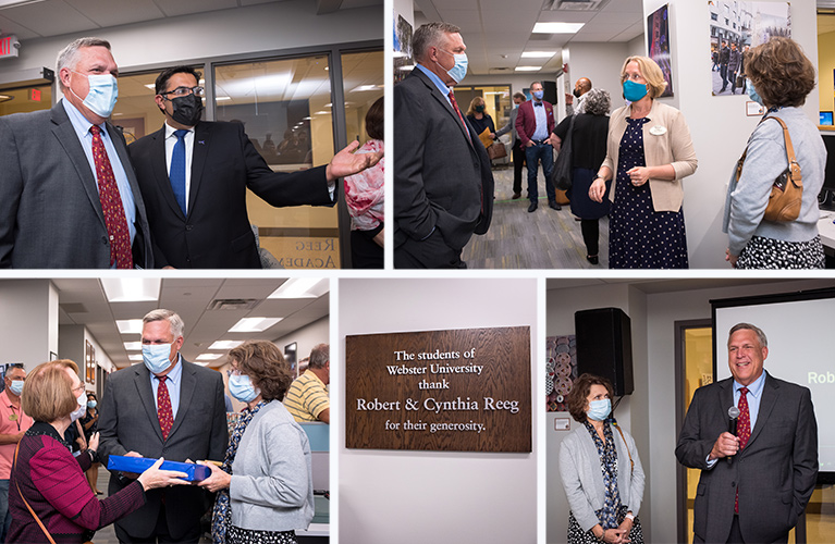 Scenes from the ribbon cutting and open house for the expanded Reeg ARC