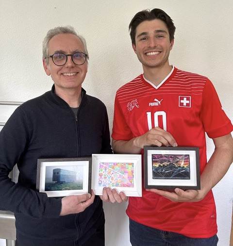 Tim Young and Anthony Badalamenti - Badalamenti bought a piece of Young’s art.