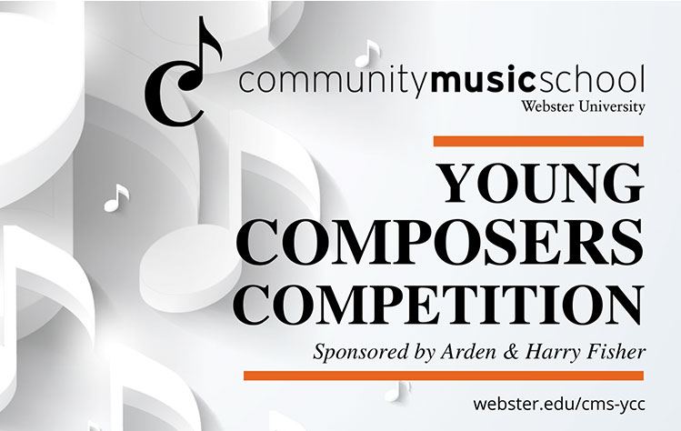 Community Music School Young Composers Competition Graphic.