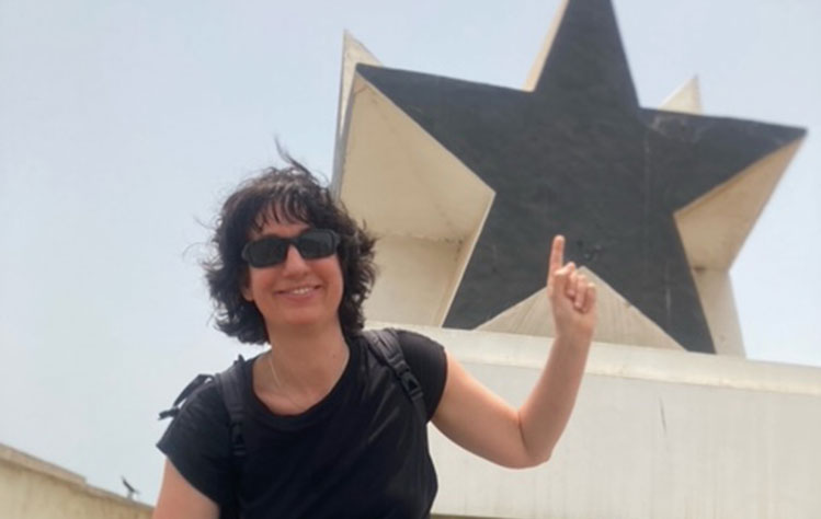 Eva Zedlacher and the Ghana Black Star